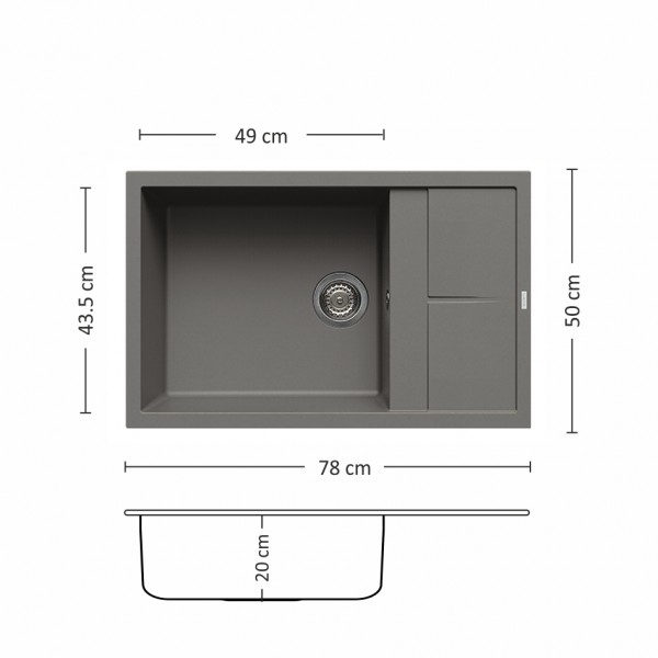 UNICO BB 78.1 SI Leks Кухненски мивки