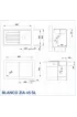 КУХНЕНСКА МИВКА BLANCO ZIA 45 SL - ЦВЯТ ЧЕРЕН - 526011 Blanco Кухненски мивки