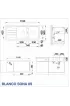 КУХНЕНСКА МИВКА BLANCO SONA 8 S - ЦВЯТ ЧЕРЕН - 525979 Blanco Кухненски мивки