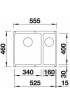 КУХНЕНСКА МИВКА BLANCO SUBLINE 340/160-U С ДЯСНО КОРИТО - ЦВЯТ БЯЛ - 523562 Blanco Кухненски мивки