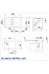 КУХНЕНСКА МИВКА BLANCO METRA 45 S - ЦВЯТ ЧЕРЕН - 525915 Blanco Кухненски мивки