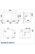 КУХНЕНСКА МИВКА BLANCO NAYA 8 - ЦВЯТ ВУЛКАНИЧНО СИВ - 527313 Blanco Кухненски мивки
