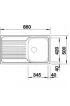 КУХНЕНСКА МИВКА BLANCO TIPO 45 S - 511942 Blanco Кухненски мивки