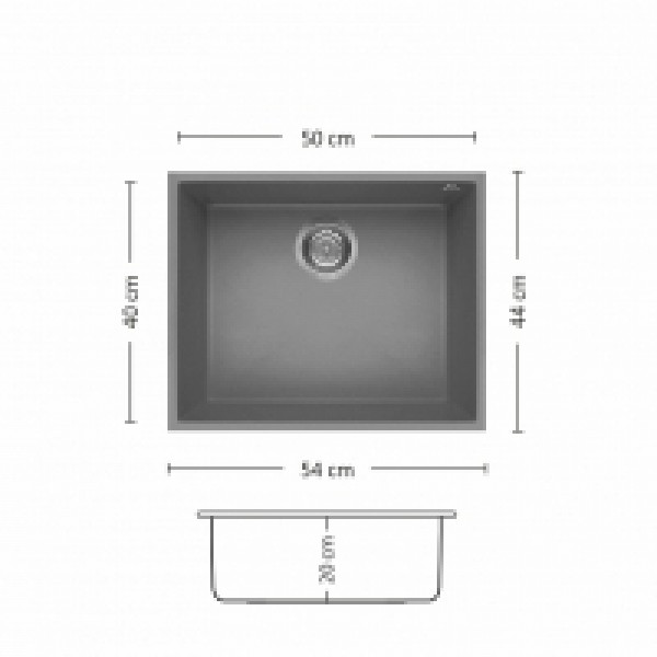 Мивка BLOOM 540 U Leks Кухненски мивки