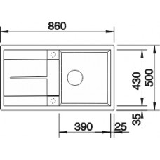 BLANCO METRA 5 S Blanco Кухненски мивки