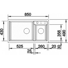 BLANCO METRA 9 Blanco Кухненски мивки